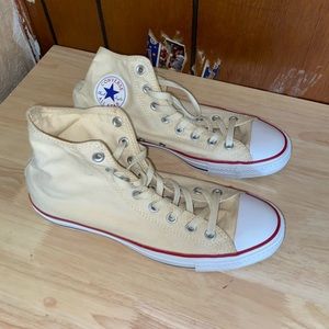 Lightly worn Cream Converse